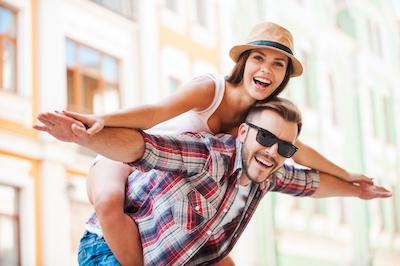 clear aligners lake oswego | couple laughing