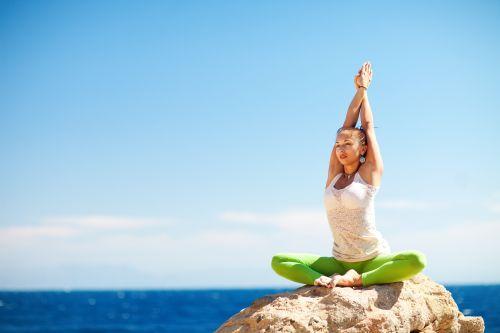 woman practicing yoga after visiting Aesthetic Dentistry of Lake Oswego